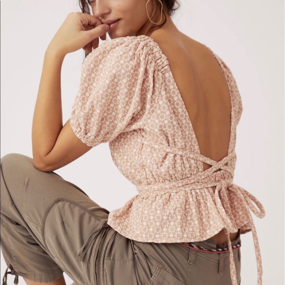 Open back blouse